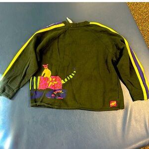 OILILY- Sz Kids Black and Yellow Long Sleeve graphic print shirt